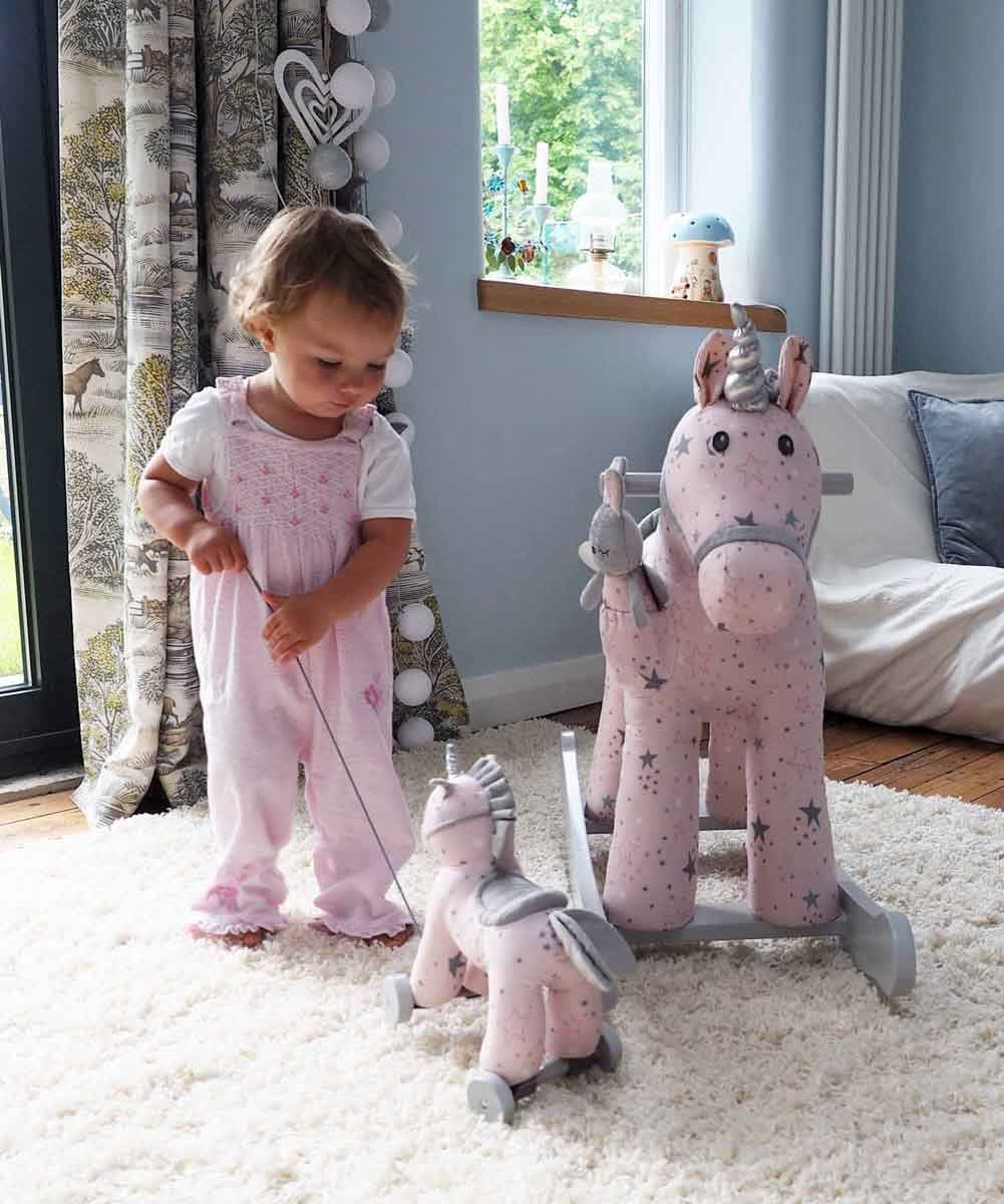 Little Bird Told Me Celeste Unicorn 2-in-1 Pull Along Toy