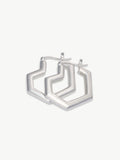 No More Nobody Daryl Small Heart Hoop Earrings – Recycled Sterling Silver