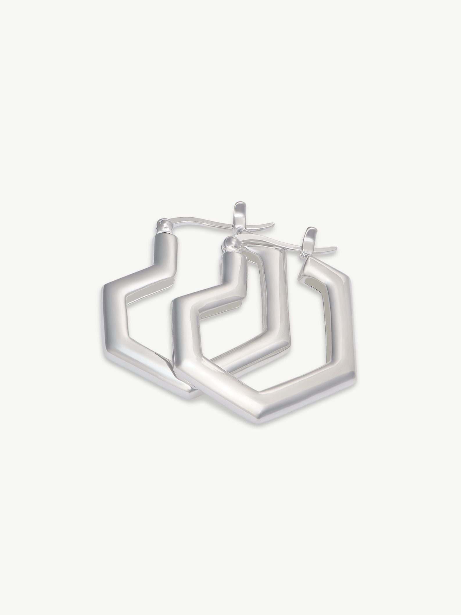 No More Nobody Daryl Small Heart Hoop Earrings – Recycled Sterling Silver