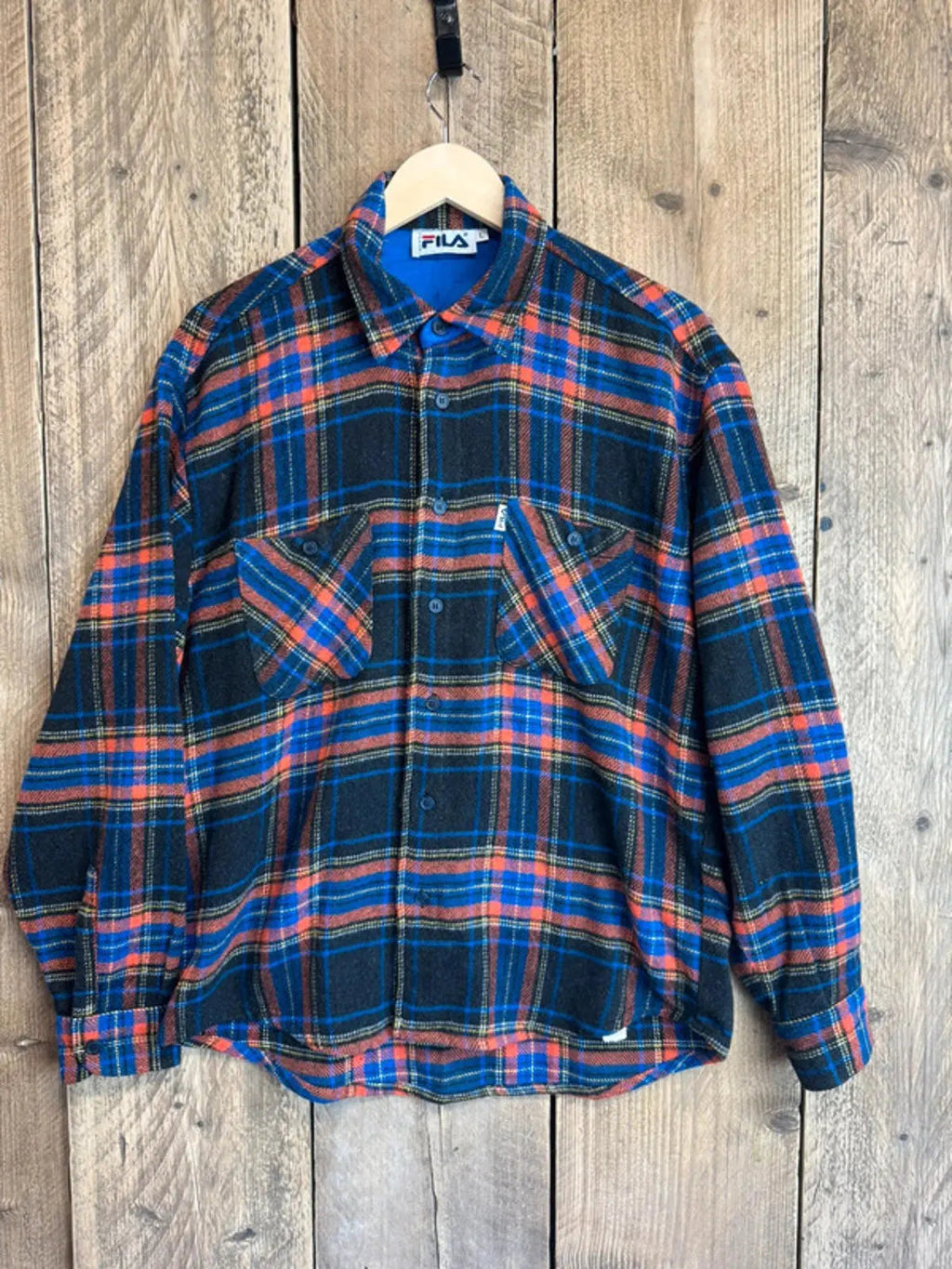 Rare Fila flannel shirt from the 90s . Made in Italy. Mens large