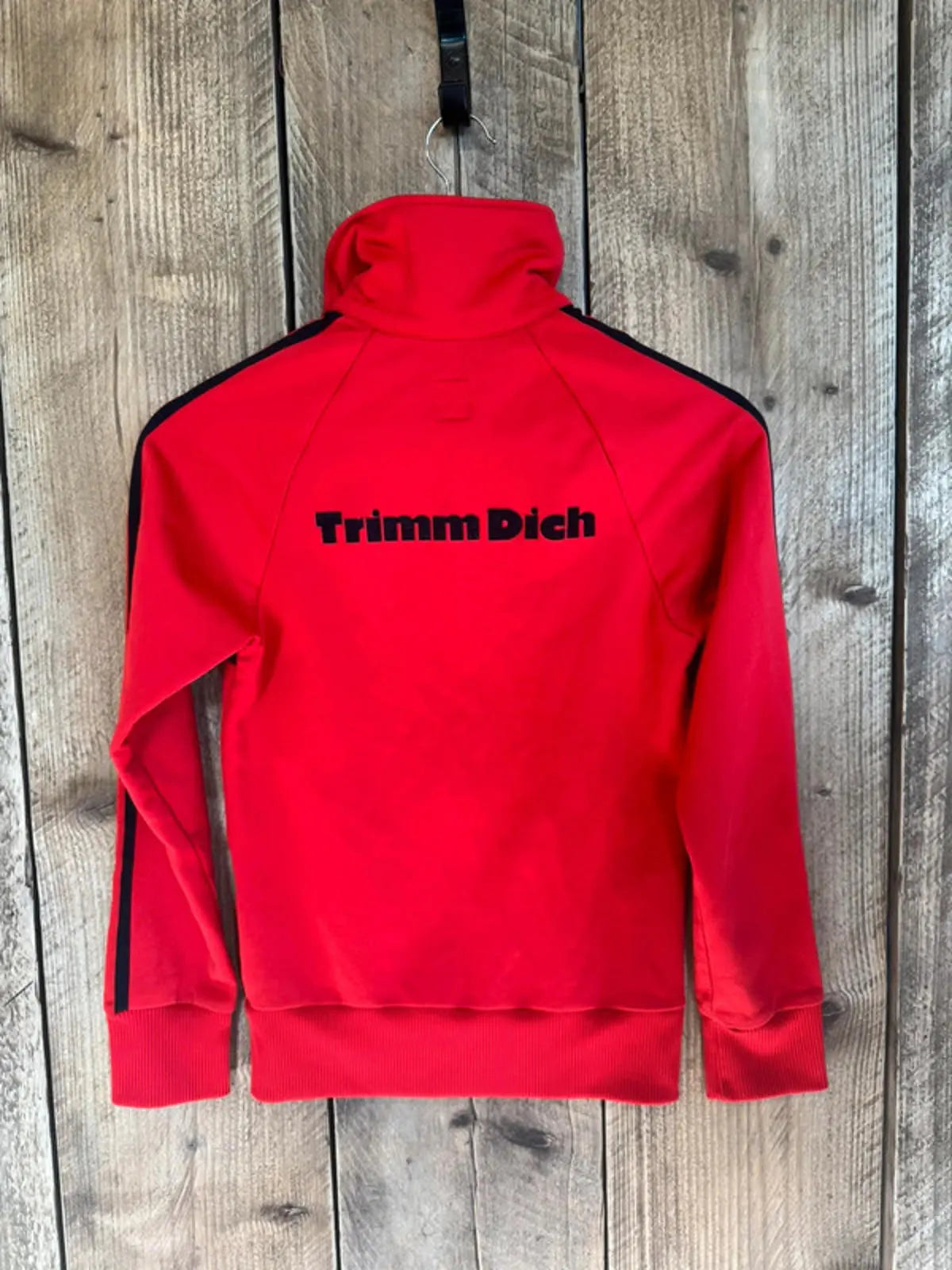 Vintage Adidas Originals Womens Trimm Dich Tracksuit Top Size 8 Retro Indie