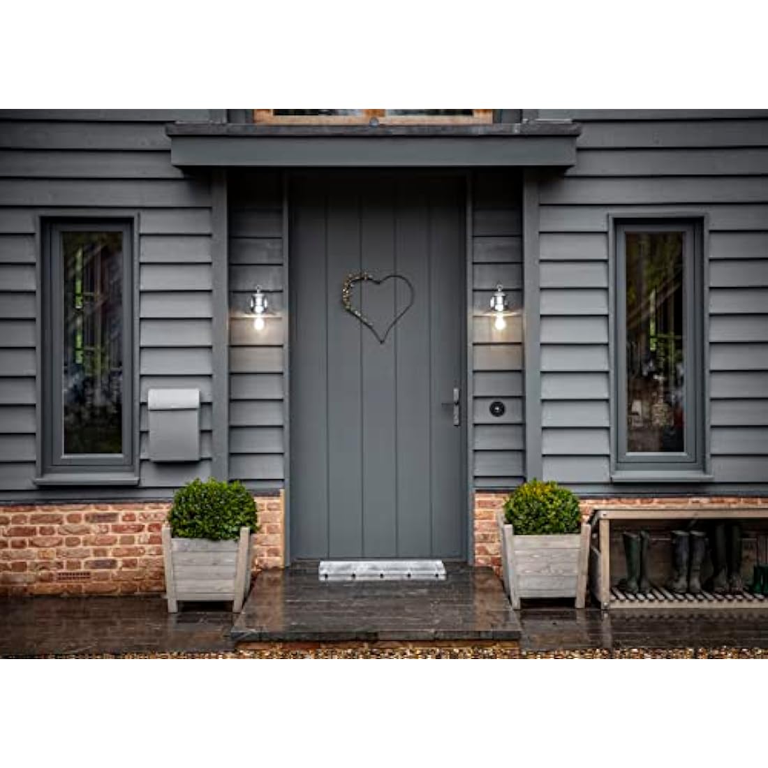 Garden Trading St Ives Galvanised Ships Light – Outdoor Wall Sconce