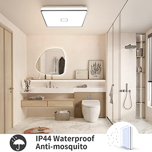 Airand 24W LED Ceiling Light – IP44 Waterproof 4000K Bathroom Lamp, 32.5cm