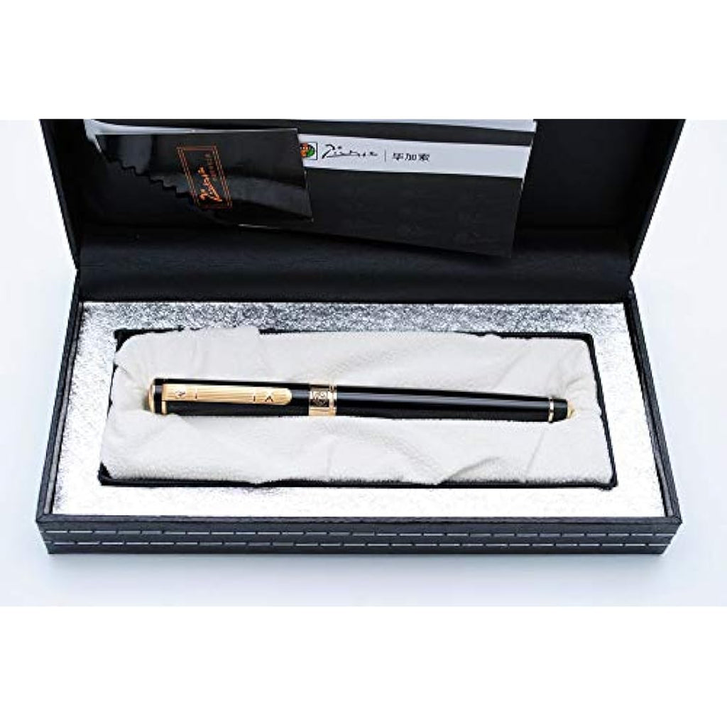 Picasso 902 Gentleman Fountain Pen - Gold Clip Medium Nib with Gift Box