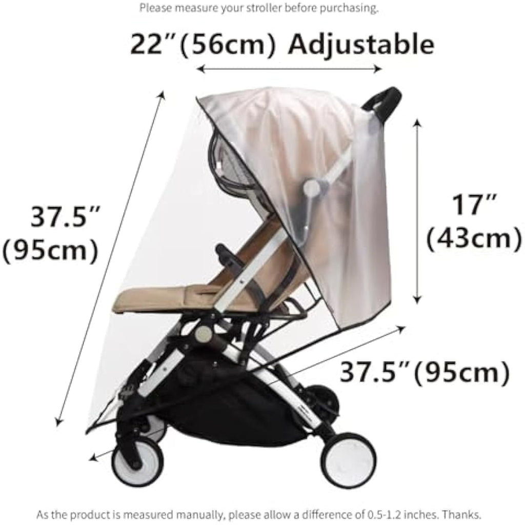 Bemece Universal Stroller Rain Cover | Waterproof EVA Weather Shield