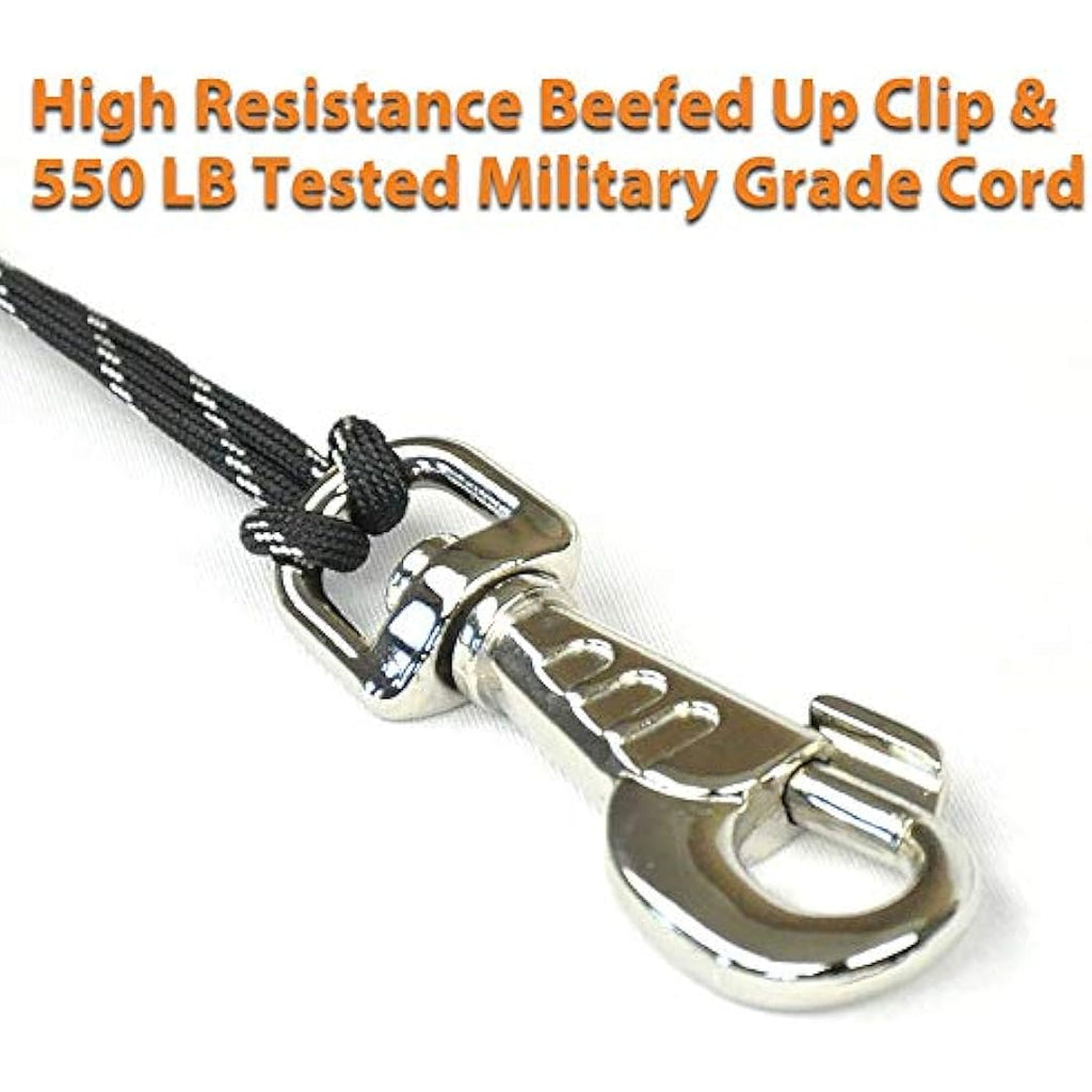 Walky Dog Plus Hands-Free Bike Leash – Stainless Steel & 550lb Paracord