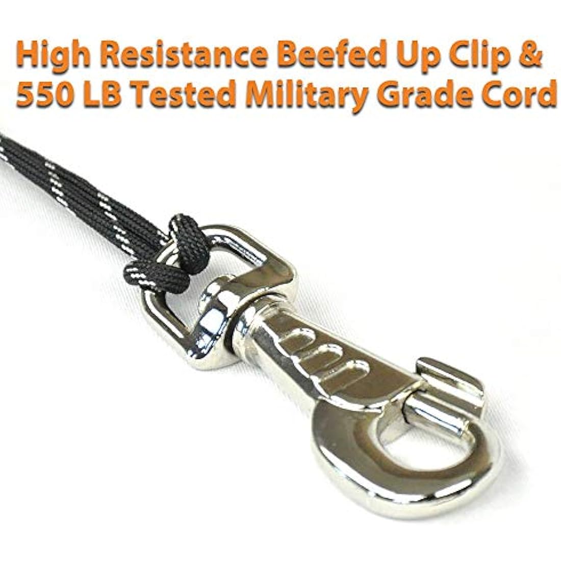 Walky Dog Plus Hands-Free Bike Leash – Stainless Steel & 550lb Paracord
