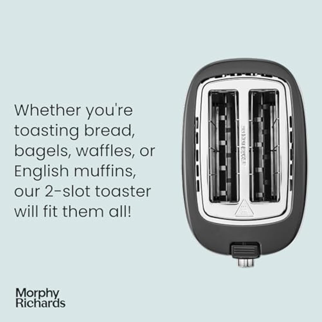 Morphy Richards Hive 2 Slice Toaster | Honeycomb Design - Black