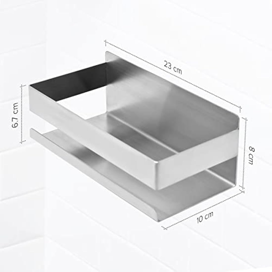 Joejis Shower Caddy - 2 Pack Stainless Steel Adhesive Storage Shelves