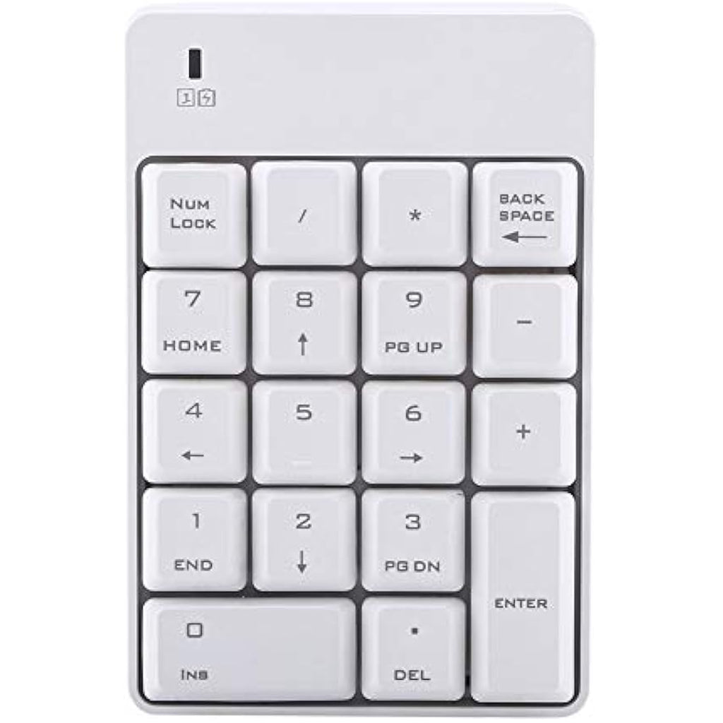 VBESTLIFE Wireless Numeric Keypad – 2.4GHz 18-Key USB Numpad for Laptop