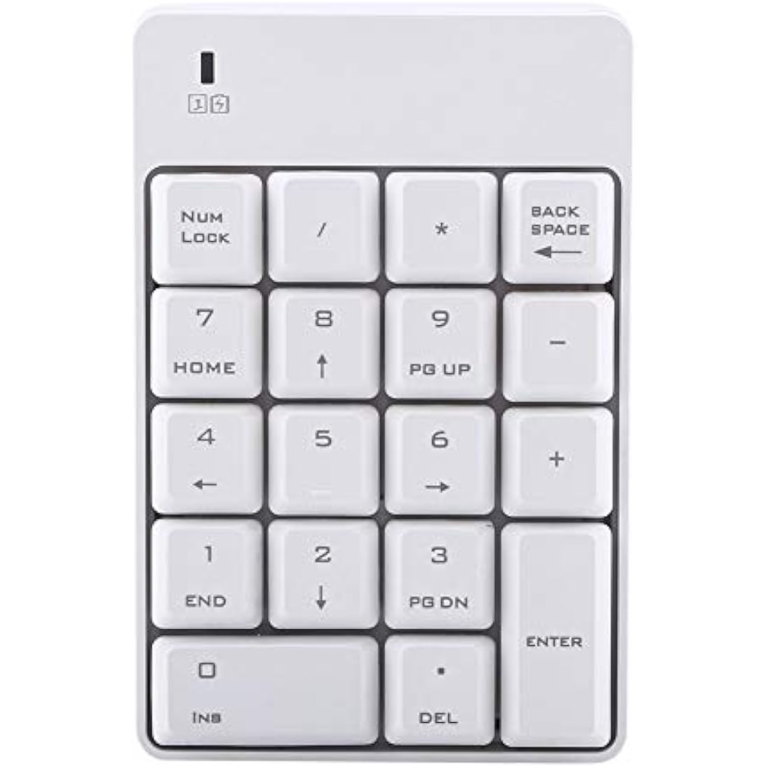 VBESTLIFE Wireless Numeric Keypad – 2.4GHz 18-Key USB Numpad for Laptop