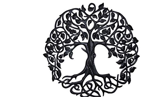 Jolof Store Tree of Life Metal Wall Art – 59cm Iron Garden Decoration