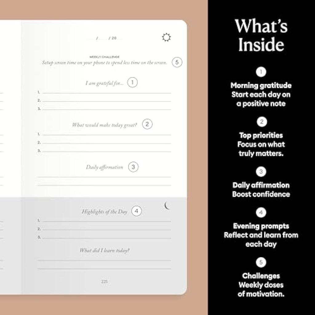Intelligent Change: The Five Minute Gratitude Journal - Sunshine Yellow