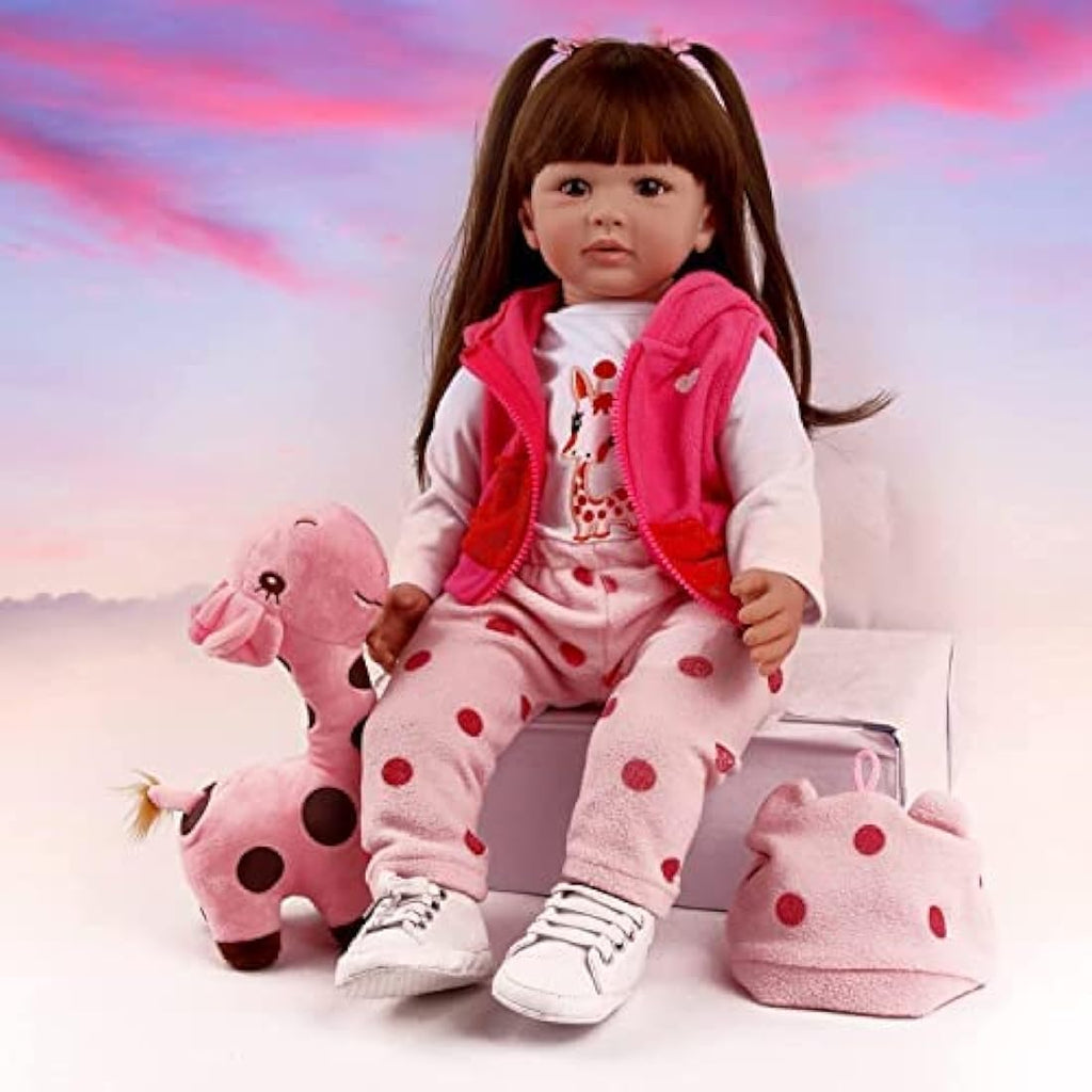 ZIYIUI 24-Inch Reborn Baby Doll – Realistic Soft Silicone Vinyl Girl