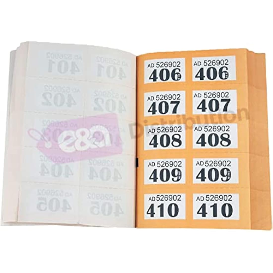 Jolof Store Raffle Tickets – 4 Books of 1-1000 Numbered Cloakroom Tickets