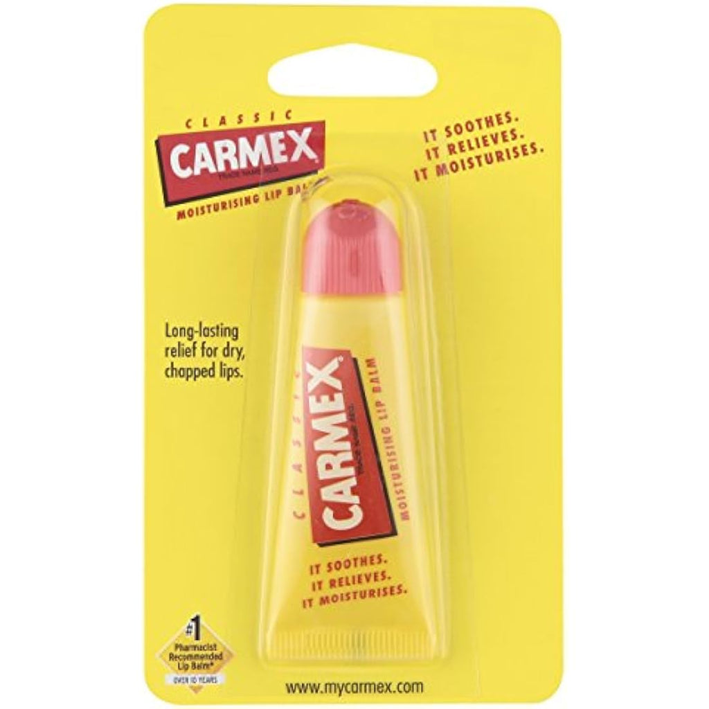 Carmex Original Lip Balm Tube for Chapped Lips - 10g (Pack of 12)