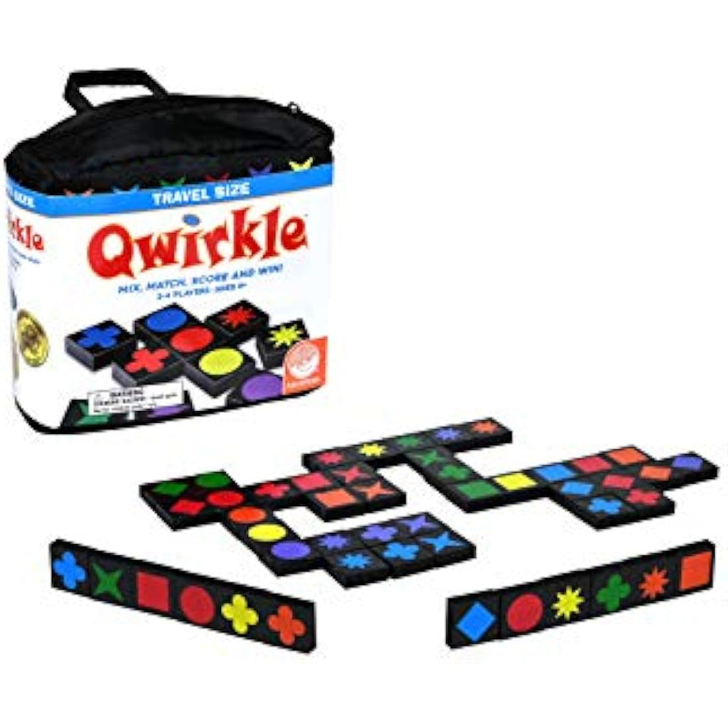 Mindware Qwirkle Travel Board Game – Abstract Strategy Game for Ages 6+