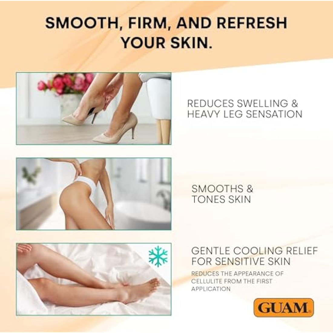 GUAM Seaweed Mud Anti-Cellulite Cooling Wrap - Firming Treatment 1kg