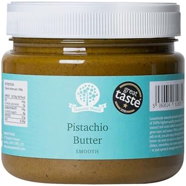 Nutural World Smooth Pistachio Butter – 100% Pure Nut Spread (1kg)