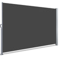 VOUNOT Retractable Side Awning | 180x300cm Garden Privacy Screen, Grey