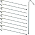 Jolof Store Galvanized Steel Ground Anchors - 39cm Heavy Duty Tent Pegs