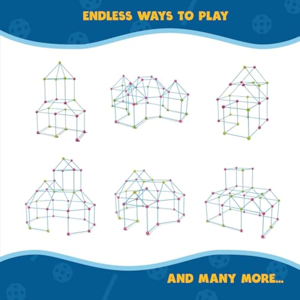 XL Fort Building Kit – 102 Piece STEM Construction Toy