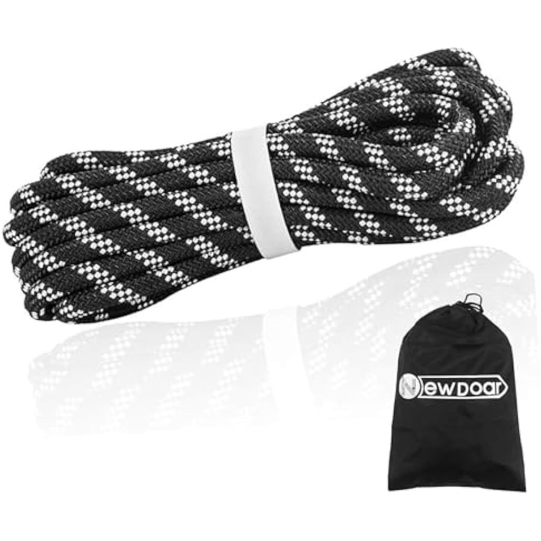 NewDoar 10mm Static Accessory Cord – 18KN High Strength Double Braid Rope