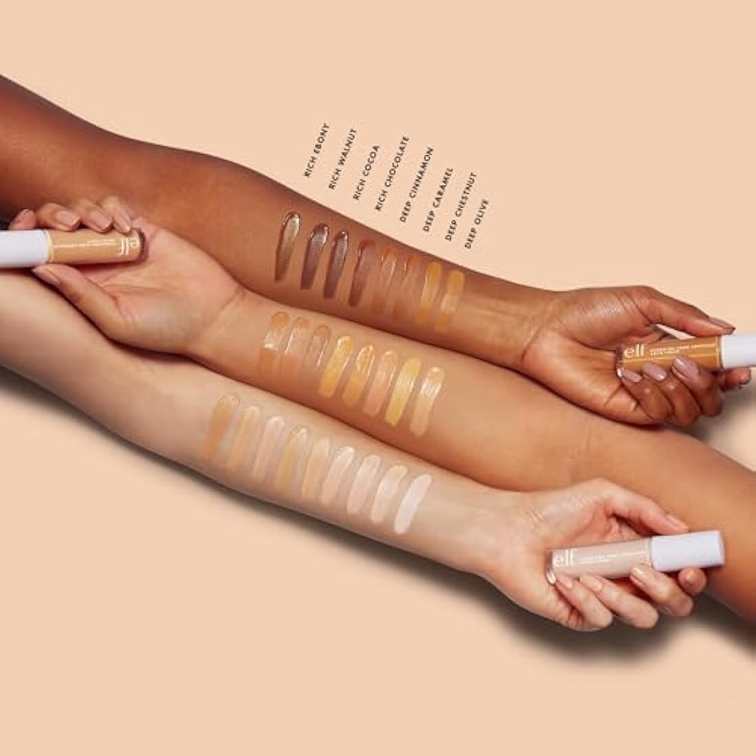 e.l.f. Hydrating Satin Camo Concealer – Full Coverage – Rich Chocolate