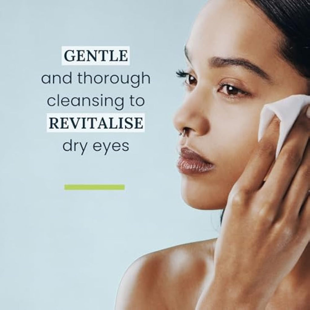 NOVEHA Tea Tree Oil Eyelid Wipes – 2PK Cleanser for Blepharitis