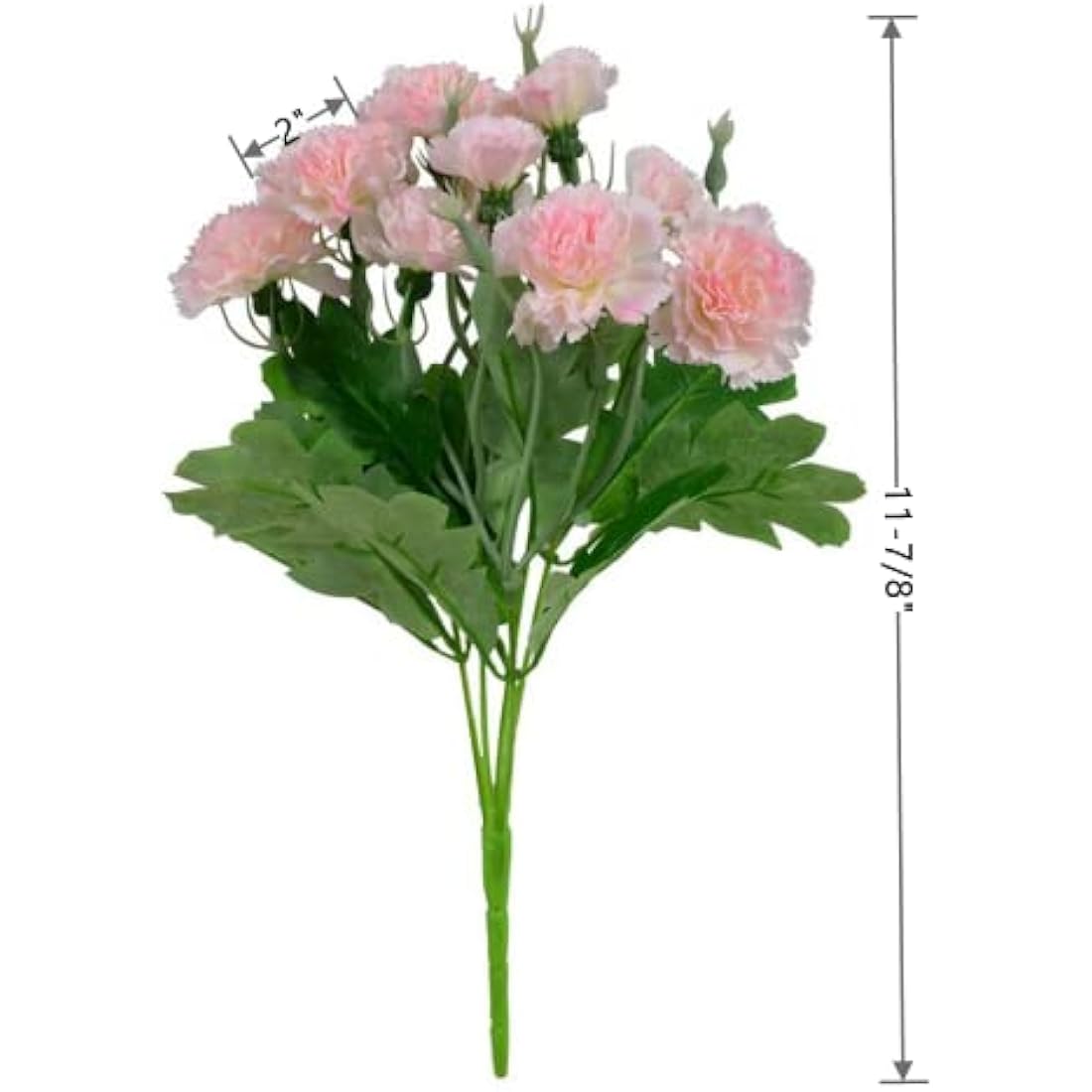 Artificial Carnations – 40 Heads UV Resistant Silk Bouquet