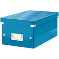 Leitz Click and Store Storage Box – Blue Collapsible Office Organizer