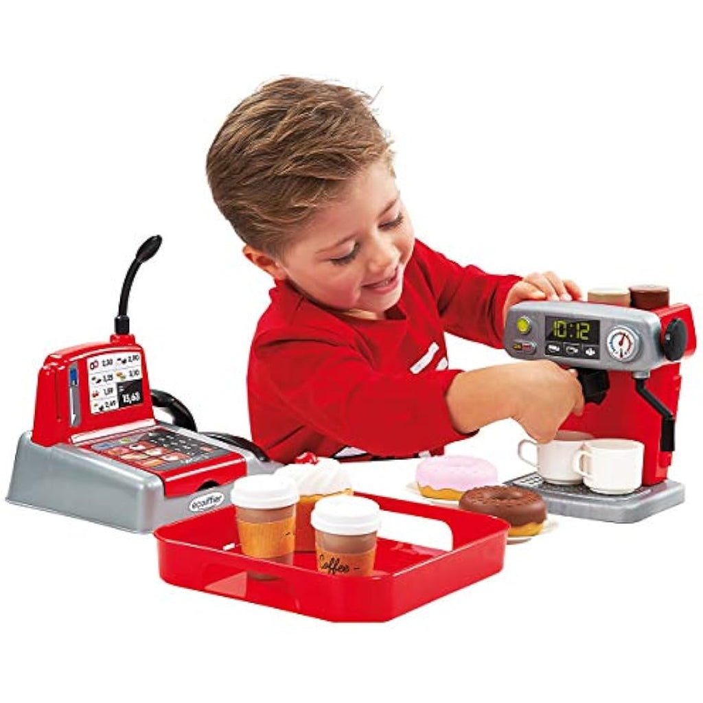 Ecoiffier Coffee Shop Playset – BPA-Free Toddler Kitchen Toy Set