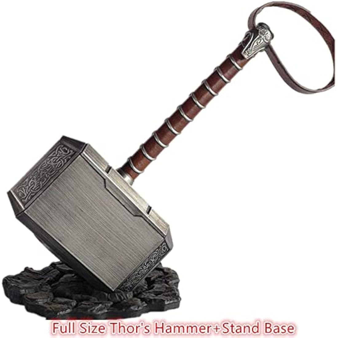 Thor's Hammer Replica – 1:1 ABS Cosplay Prop with Stand