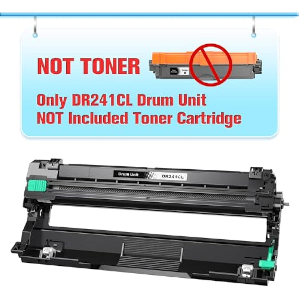 Q-image DR241 Drum Unit Replacement for Brother MFC & HL Printers | 4-Pack