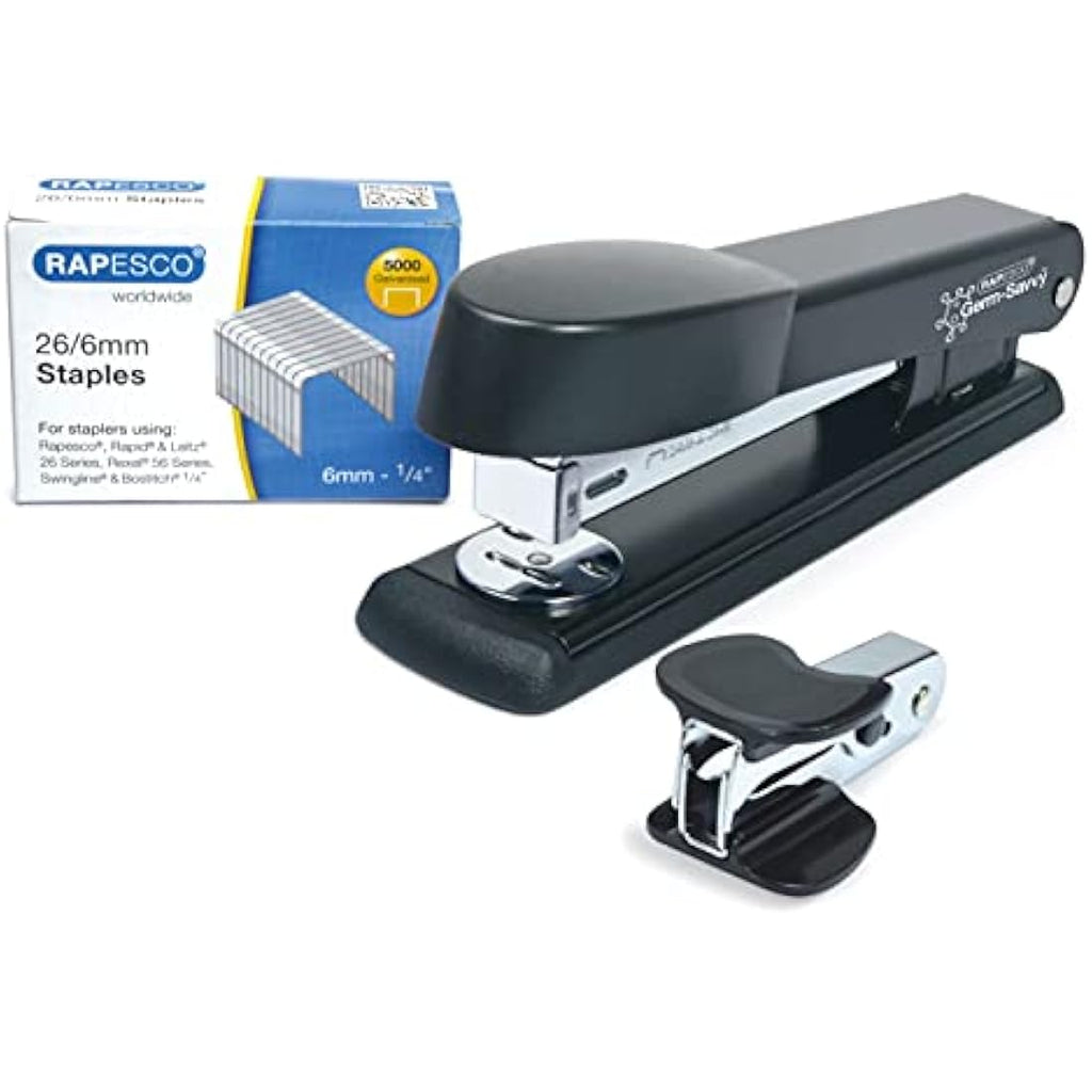 Rapesco Marlin Antibacterial Stapler Set with Remover & 5000 Staples