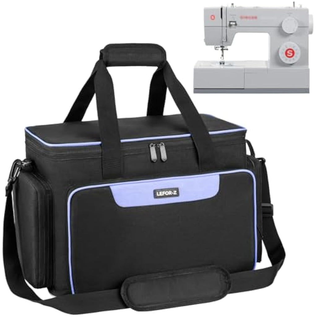 LEFOR·Z Sewing Machine Carrying Case – Large Universal Storage Bag, Black