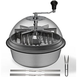 AC Infinity 19-Inch Bowl Trimmer – Manual Leaf Cutter with Steel Blades