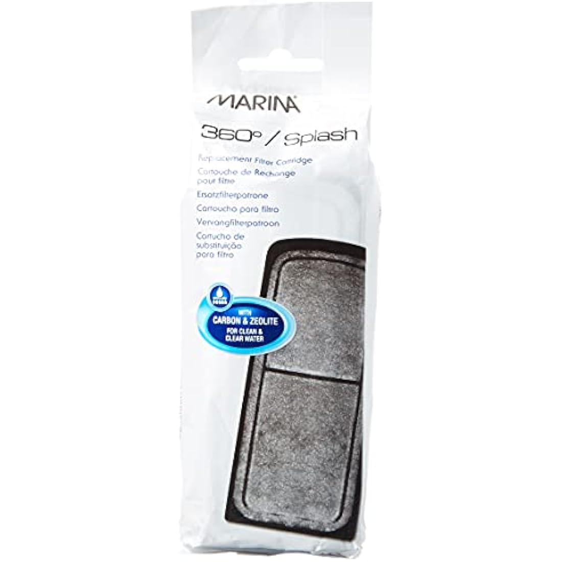 Marina 360 Carbon and Zeolite Aquarium Filter Media - 2 Pack Replacement