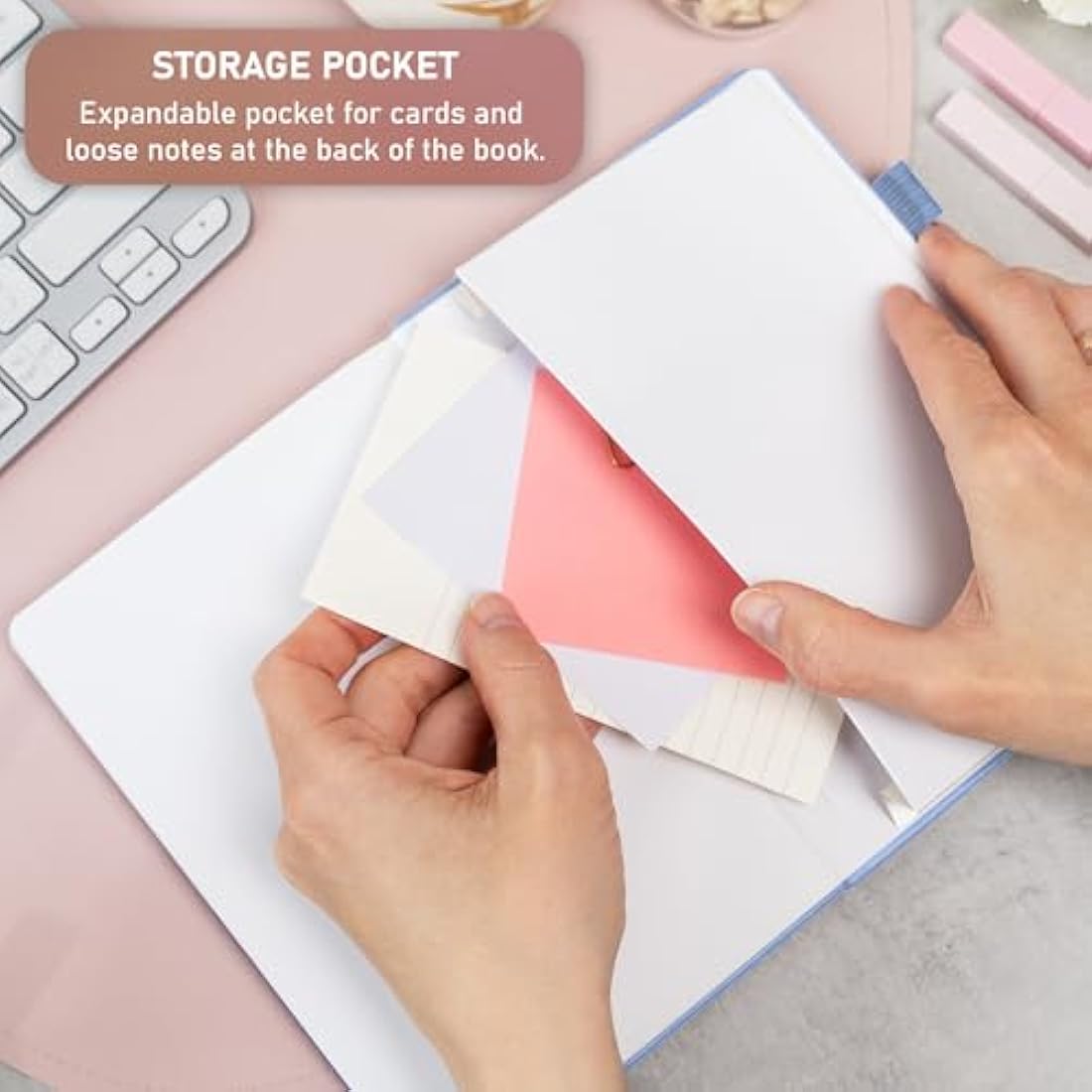 GoGirl Password Book with Tabs – Internet Address & Login Logbook, Light Blue
