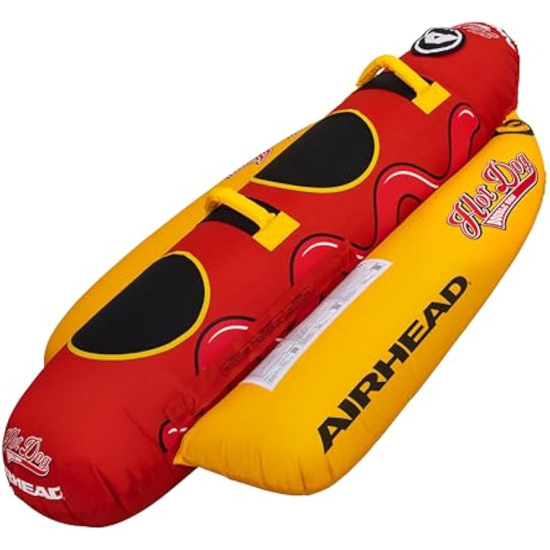 Airhead Hot Dog Towable Tube | 1-2 Rider Inflatable Boating Tube