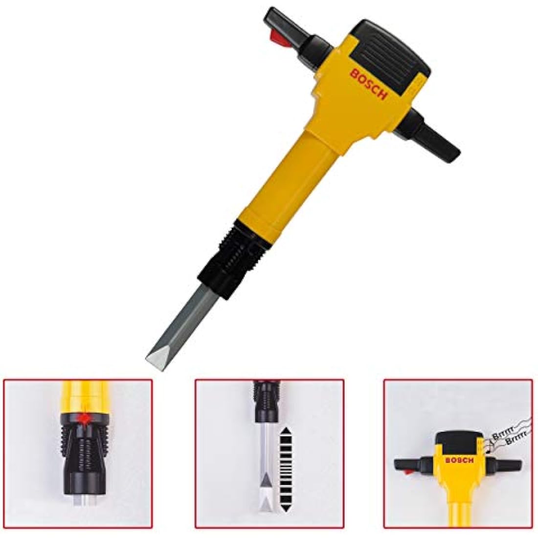 Theo Klein Bosch Toy Breaker Hammer – Battery-Powered with Sound and Light