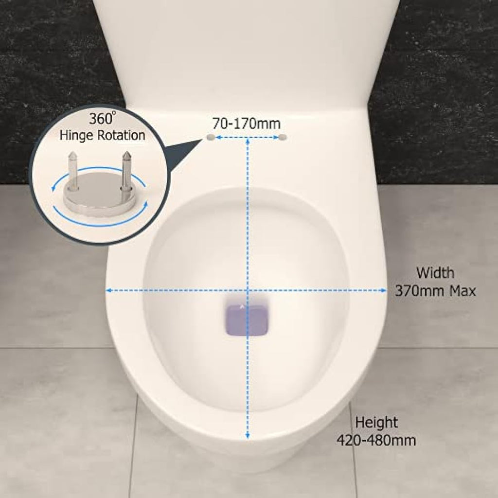 Jolof Store Soft Close Toilet Seat – Oval Standard Size Quick-Release