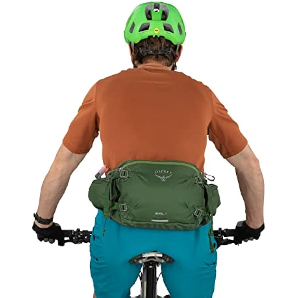 Osprey Seral 7 Lumbar Biking Hydration Pack with 1.5L Reservoir – Red
