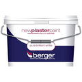 Berger New Plaster Paint – Matt White Interior Wall Coating, 10 L