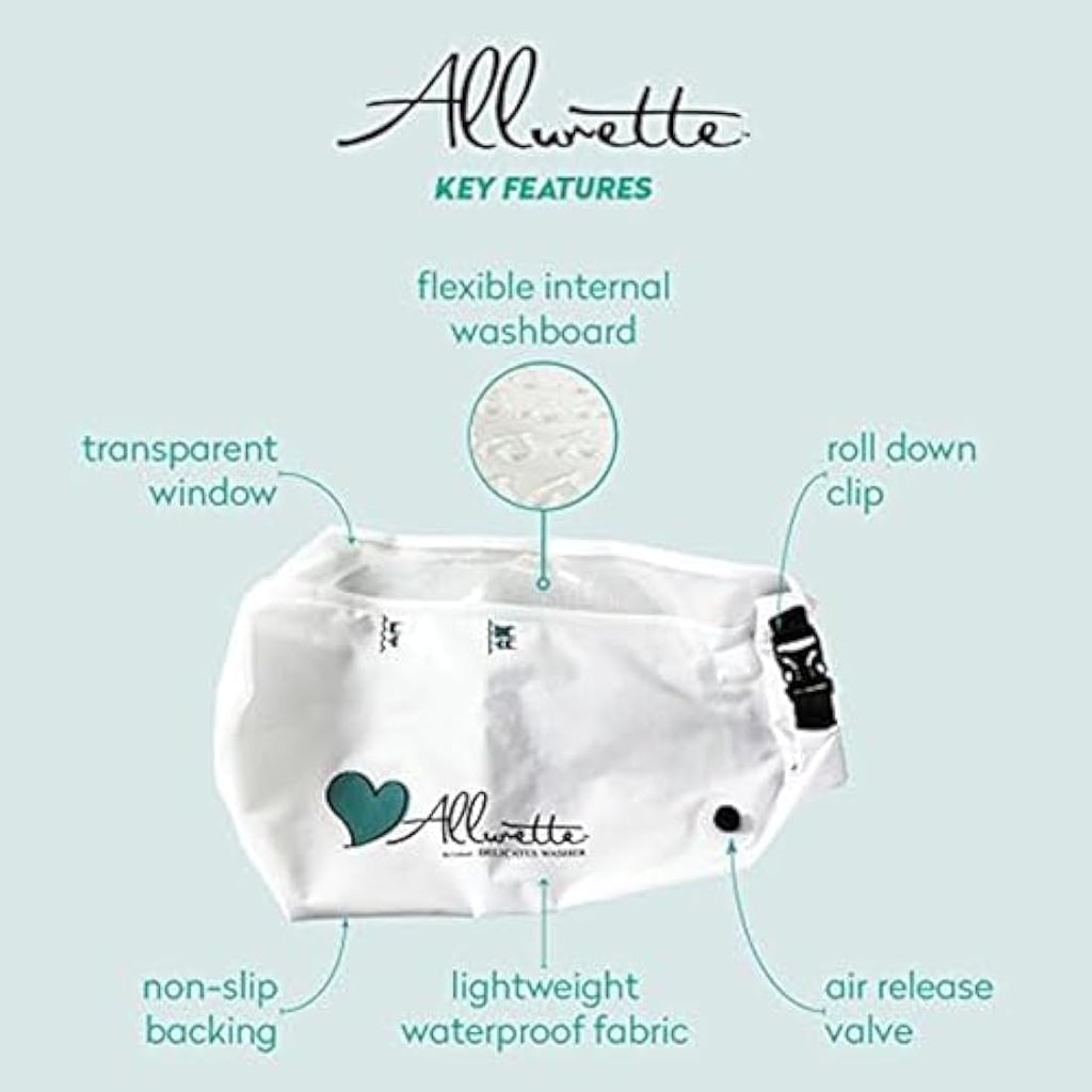 Allurette Portable Wash Bag – Eco-Friendly Hand Washer for Delicates
