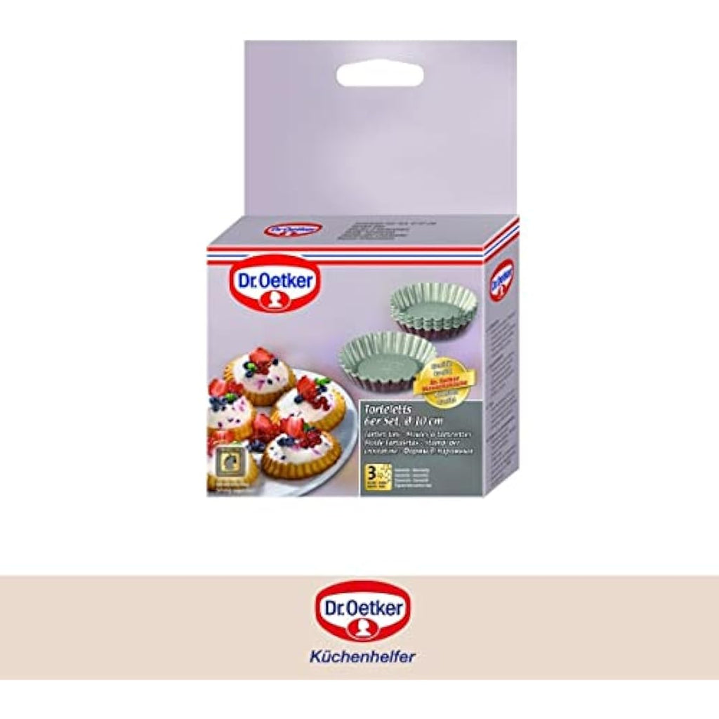 Dr. Oetker Tartelet Moulds – Set of 6 Classic 10cm Pastry Baking Tools