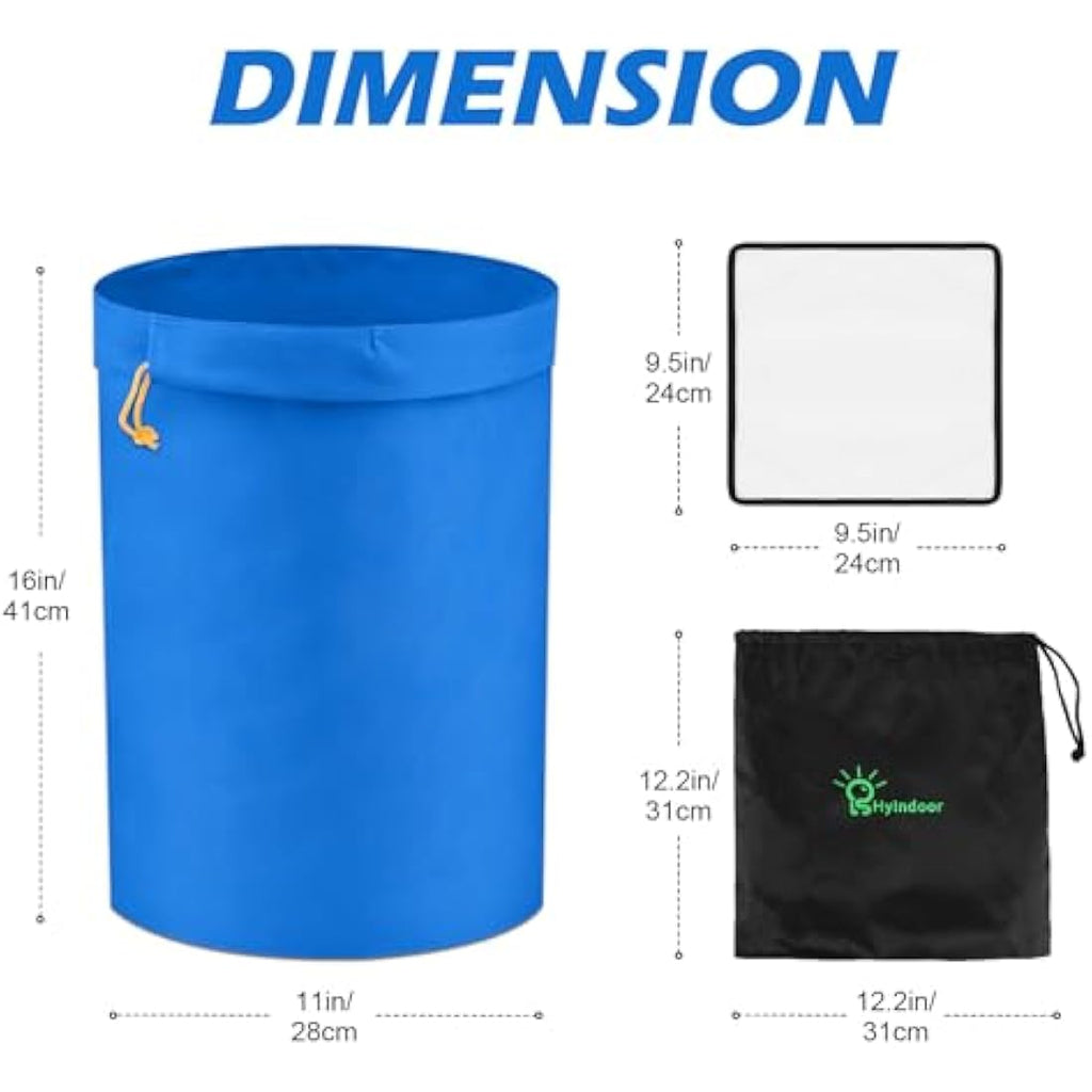 Hyindoor 5 Gallon Herbal Ice Oil Extraction Bubble Bags - 5 Bag Set