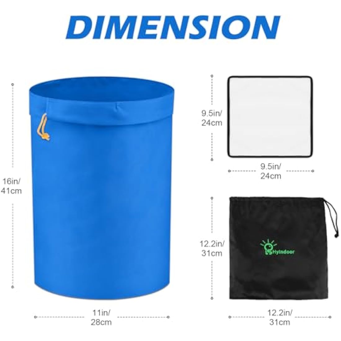 Hyindoor 5 Gallon Herbal Ice Oil Extraction Bubble Bags - 5 Bag Set