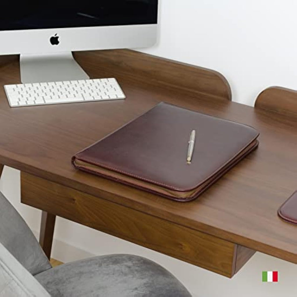 Maruse Italian Leather Portfolio – Zip-Around Laptop & iPad Folio