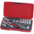 Teng 1/4-inch Metric Socket Set - 36 Piece Chrome Vanadium Steel Kit